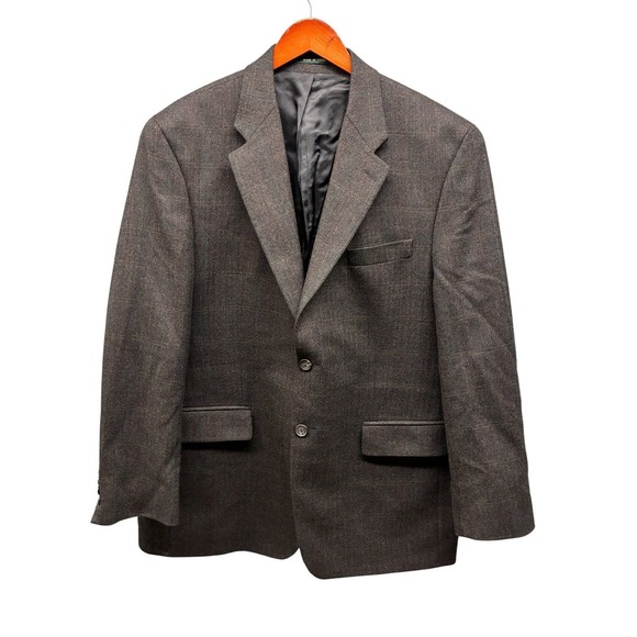 Ralph Lauren Wool Blazer Sport Coat Men's Medium 44R Gray Tweed
